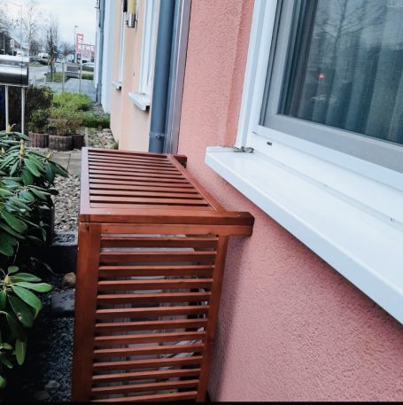 Sichtschutz des Außengeräts